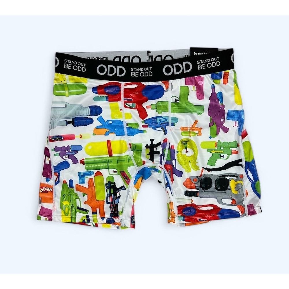 Odd Sox Super Soaker Watergun Boxer Briefs Mens Large Underwear Fun Gift 90s